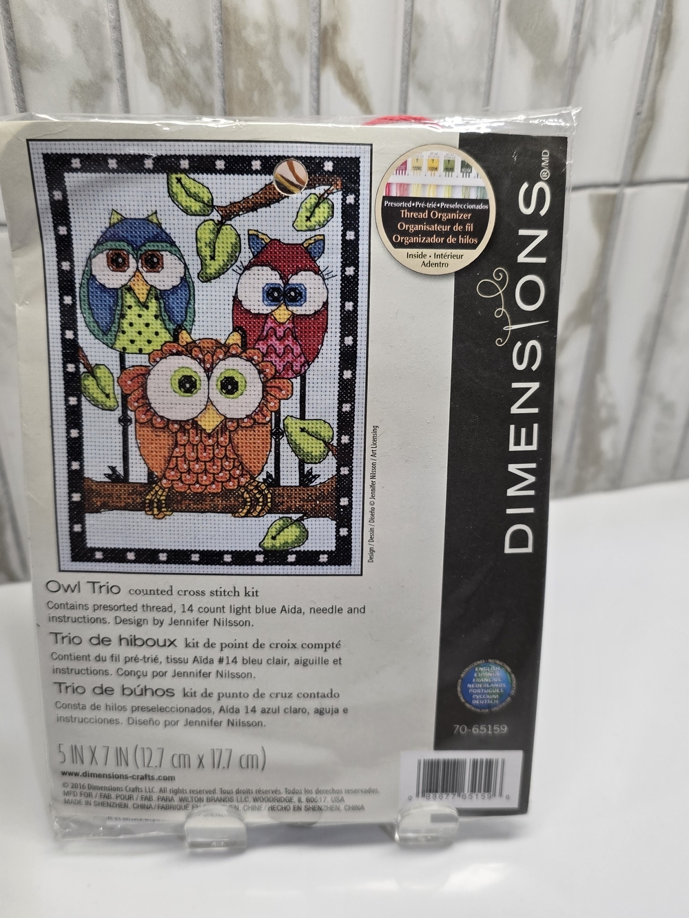 Dimensions Owl Trio Cross Stitch Kit - Multicolor